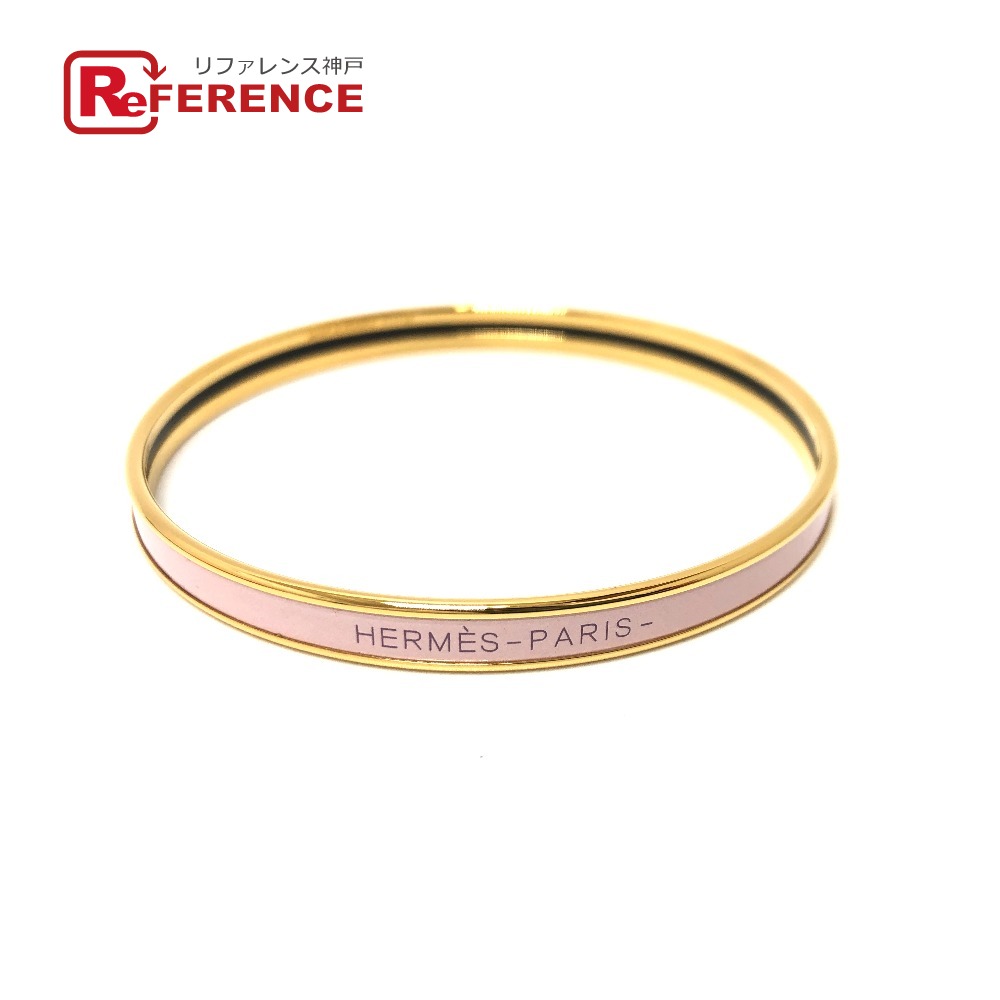 HERMES エルメス FI1128 ユニ バングル ブレスレット バングル メタル /エナメル レディース ローズ・フィーバー ゴールド 新品同様 【中古】のサムネイル