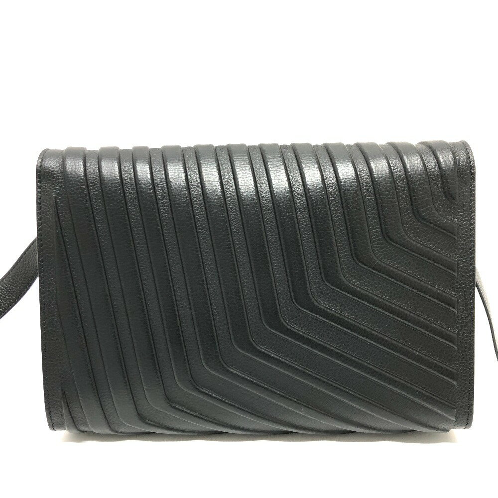 BALENCIAGA バレンシアガ 679465 Car Flap カー フラップ 斜め掛けバッグ ショルダーバッグ レザー レディース ブラック 【中古】