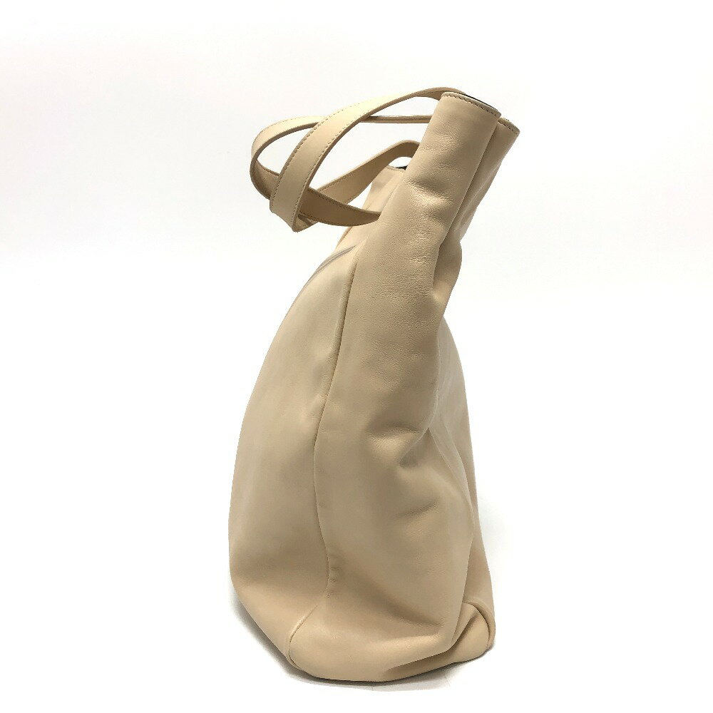 SAINT LAURENT PARIS サンローランパリ ロゴ カバン トートバッグ バッグ ハンドバック トートバッグ レザー レディース ベージュ 【中古】