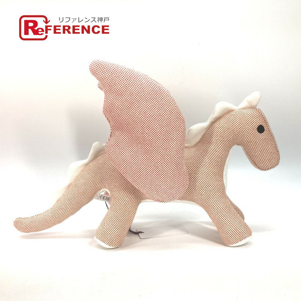 HERMES エルメス インテリア エポぺ ドール ドラゴン 人形 ぬいぐるみ コットン キッズ ローズブーゲンビリア ピンク 未使用 【中古】のサムネイル