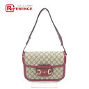 GUCCI グッチ 602204 GGスプリーム ホースビット 1955 カバン 肩掛け ショルダーバッグ GGスプリームキャンバス /レザー レディース ベージュ 新品同様 【中古】