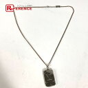 LOUIS VUITTON ルイヴィトン M62484 アクセサリー ロケットネックレス・モノグラム チェーンネックレス ネックレス メタル メンズ シルバー 【中古】