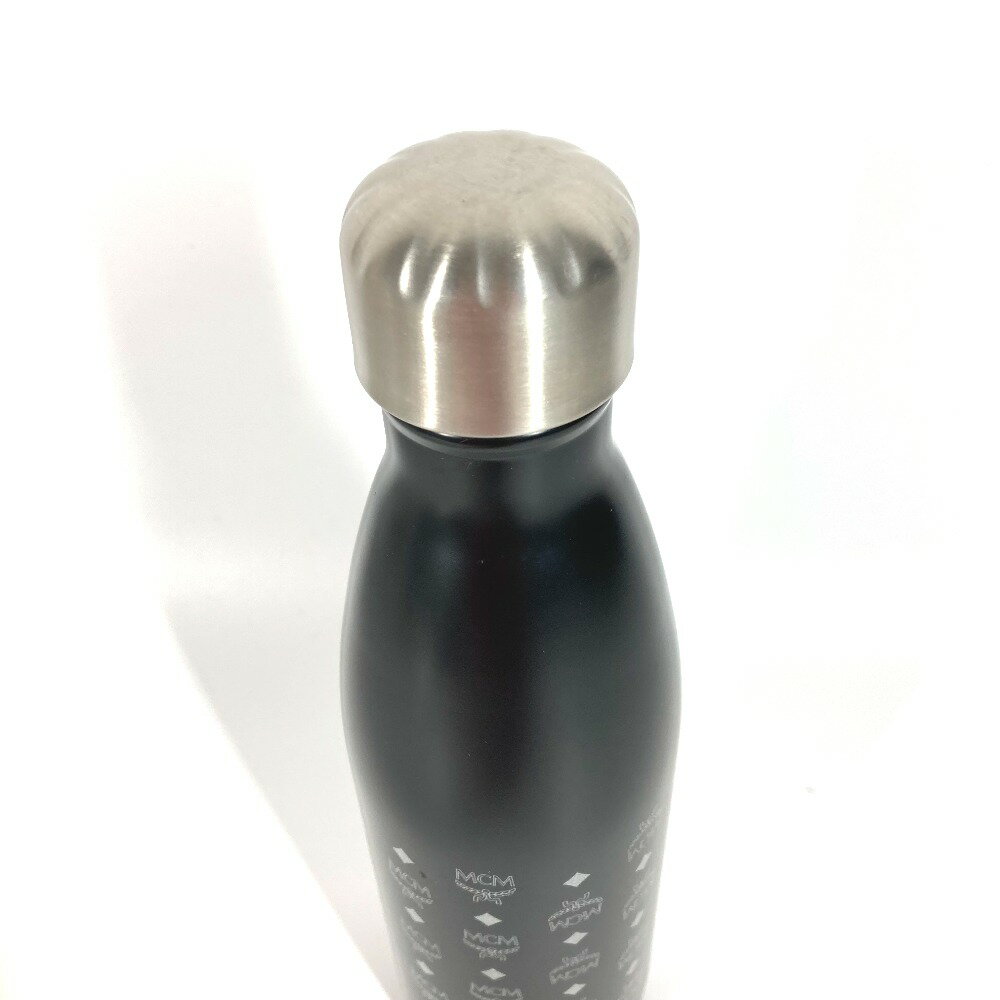 MCM エムシーエム 水筒 食器 ウォーターボトル ロゴ SWELLコラボ タンブラー SS レディース ブラック 未使用 【中古】