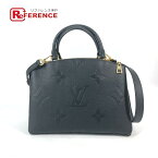 LOUIS VUITTON ルイヴィトン M58916 モノグラムアンプラント プティ・パレ PM ハンドバッグ 2WAYバッグ カバン ショルダーバッグ モノグラムアンプラントレザー レディース ノワール ブラック 【中古】