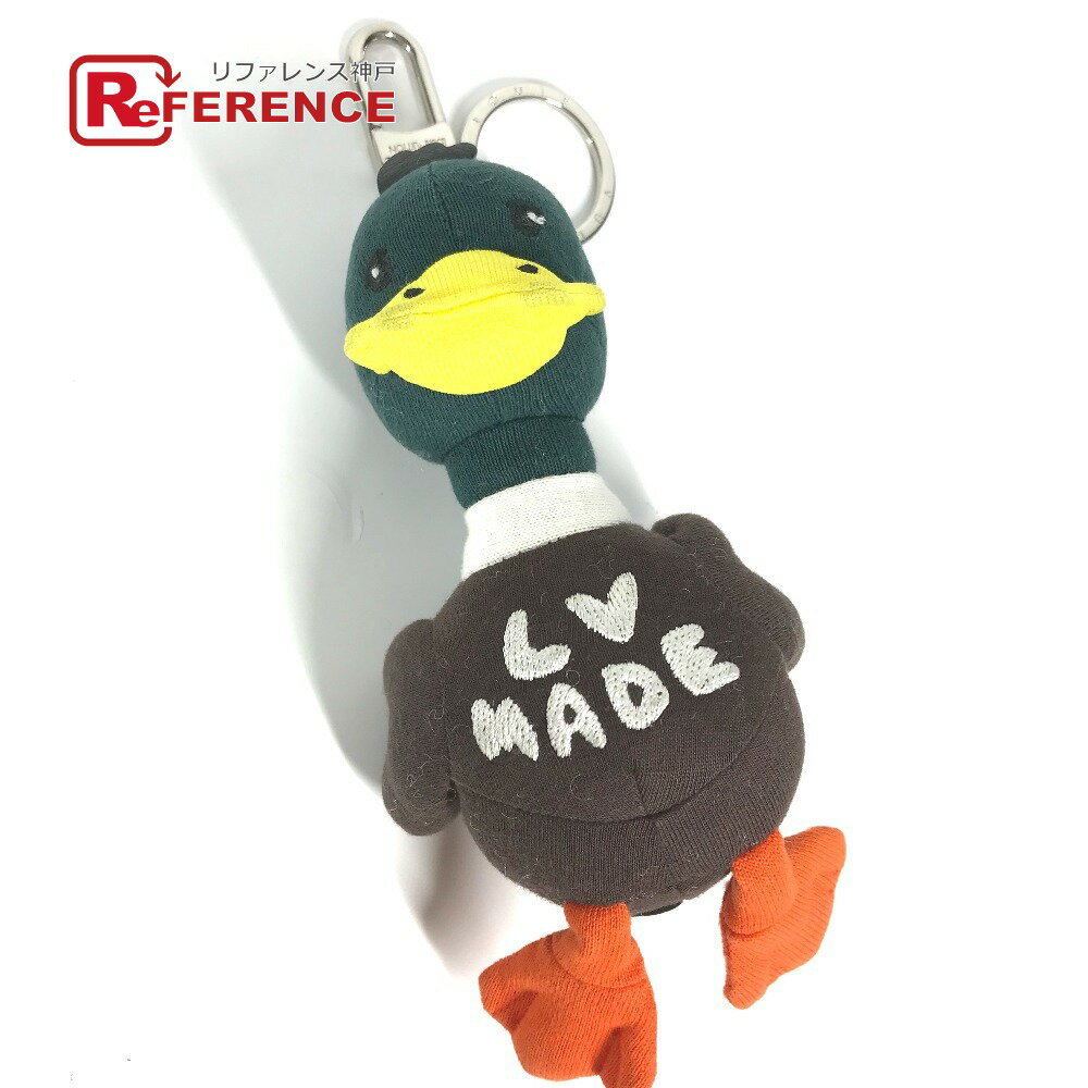 LOUIS VUITTON ルイヴィトン MP3222 NIGOコラボ ポルト クレ ダック バッグチャーム ぬいぐるみ キーホルダー コットン メンズ グリーン 新品同様 【中古】のサムネイル