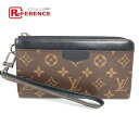 LOUIS VUITTON ルイヴィトン M69407 モノグラムマカサー ジッピー ドラゴンヌ ストラップ付 長財布 モノグラムマカサーキャンバス メンズ ブラウン 【中古】