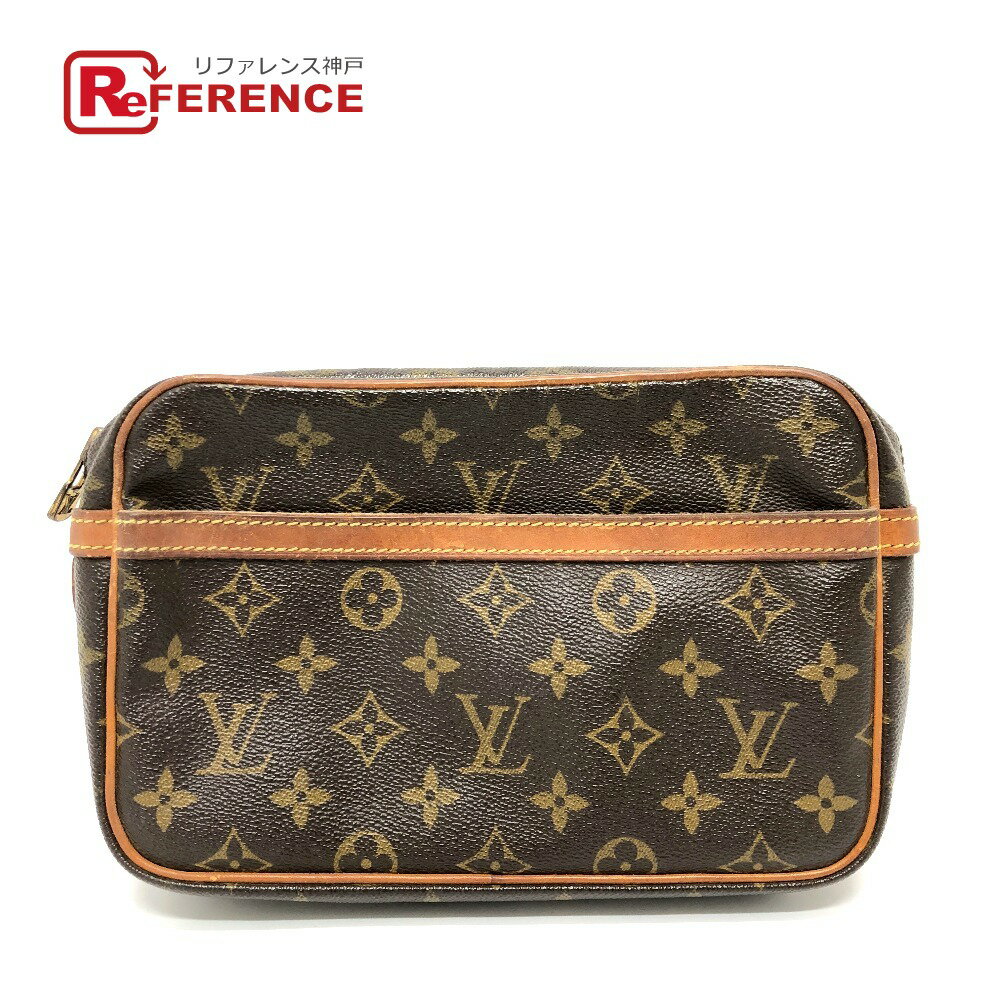 LOUIS VUITTON ルイヴィトン M51847 コンピエーニュ23 クラッチバッグ セカンドバッグ モノグラムキャンバス ユニセックス ブラウン 【中古】