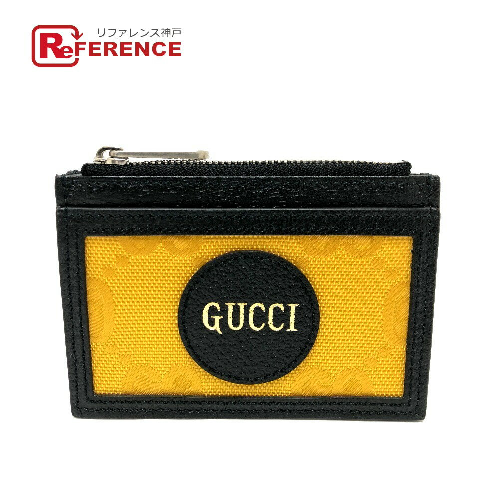 GUCCI グッチ 625583 オフザグリッド オフザグリッド カードケース カードケース レザー/キャンバス ユニセックス イエロー/ブラック 未使用 【中古】