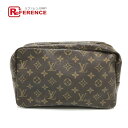 LOUIS VUITTON ルイヴィトン M47522 トゥルース トワレット28 メイクポーチ 化粧ポーチ モノグラムキャンバス レディース ブラウン 【中古...