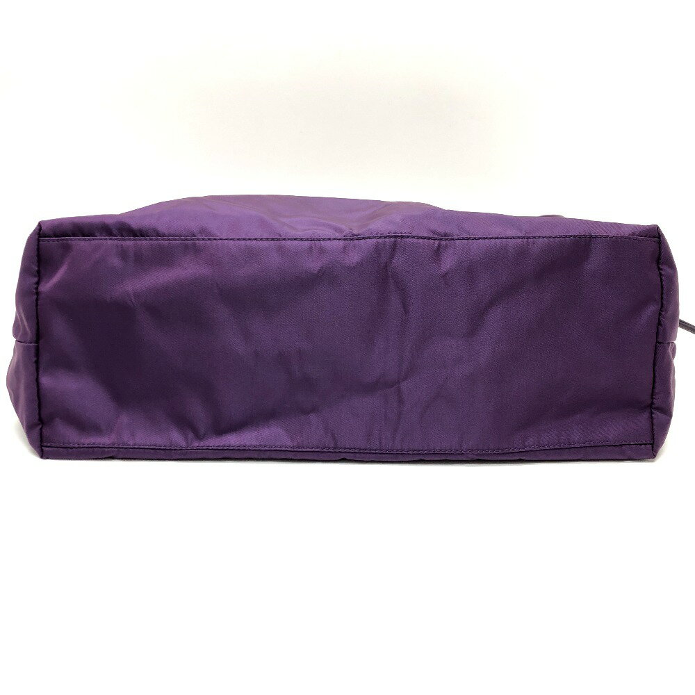 PRADA プラダ BR3924 ショルダーバッグ ロゴ カバン 肩掛けバッグ トートバッグ サフィアーノレザ－ レディース パープル 【中古】