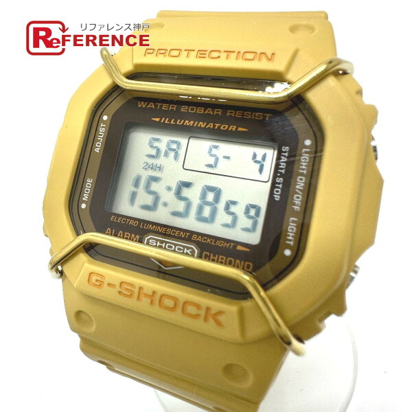 CASIO カシオ DW-5660 G-SHOCK ジーショック デジタル クォーツ 腕時計 ラバー メンズ ベージュ 【中古】