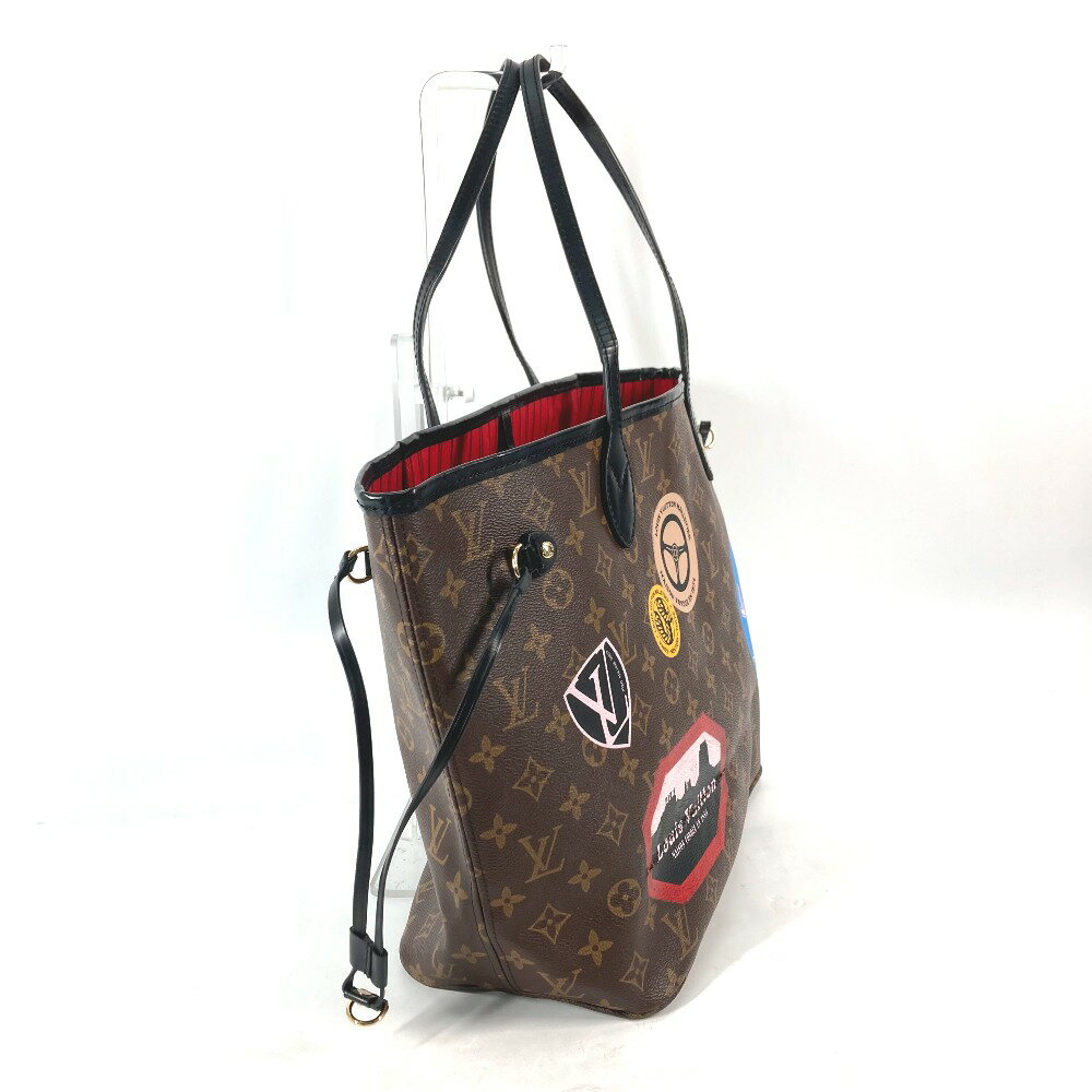 LOUIS VUITTON ルイヴィトン M42844 マイモノグラムワールドツアー ネヴァーフルMM トートバッグ カバン 肩掛け ショルダーバッグ モノグラムキャンバス レディース ブラウン 【中古】