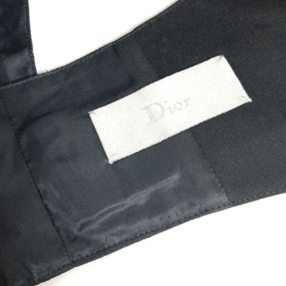 Dior ディオール 2ボタン カマーバンド ベルト アクセサリー ベルト ウール /キュプラ メンズ ブラック 【中古】