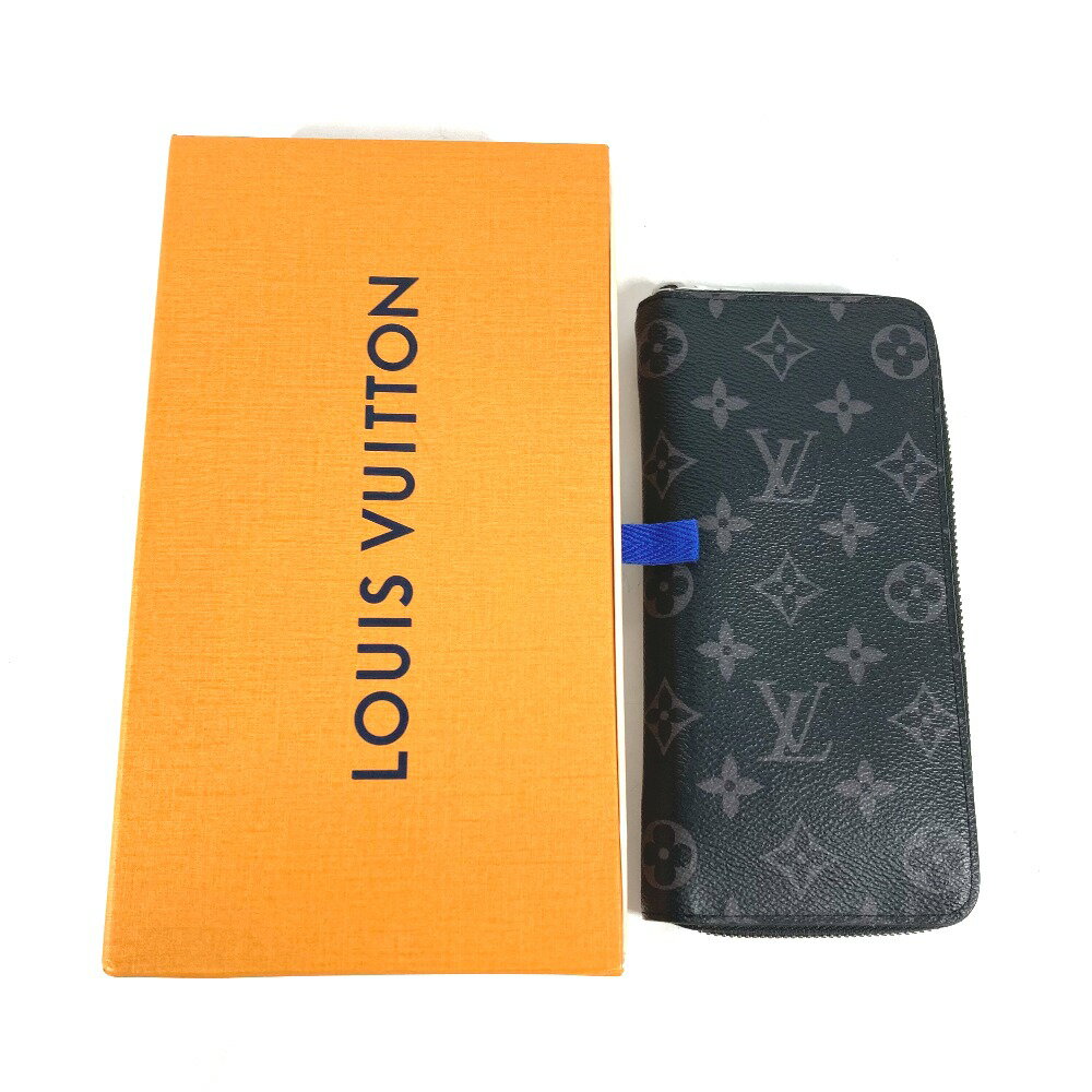 LOUIS VUITTON ルイヴィトン M62295 モノグラムエクリプス ジッピーウォレットヴェルティカル ラウンドファスナー 長財布 モノグラムエクリプスキャンバス メンズ ブラック 【中古】