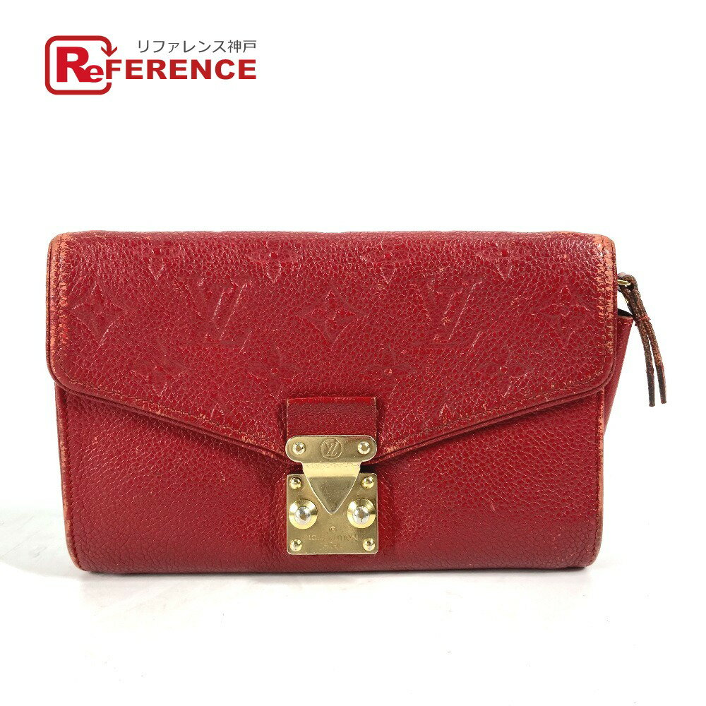 Rakuten - LOUIS VUITTON ルイヴィトン M60640 モノグラムアンプラント ポシェットサンジェルマン チェーンウォレット ロングウォレット 長財布 モノグラムアンプラントレザー レディース レッド 【中古】