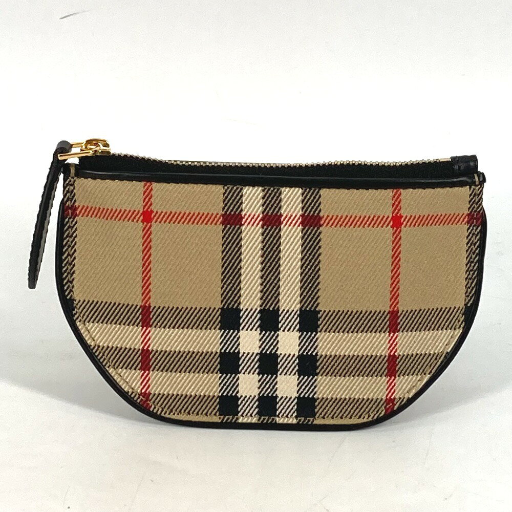 BURBERRY バーバリー 8045031 小銭入れ 財布 オリンピア チェック コインケース レザー キャンバス レディース reference-11158131 ブランドショップ リファレンス サンプル画像2
