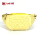 CHANEL シャネル A57832 チェーン ベルトバッグ ウエストポーチ CC ココマーク カバン クロス キルティング マトラッセ ボディバッグ ラムスキ...