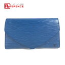 LOUIS VUITTON ルイヴィトン M52635 エピ アールデコ ポーチ カバン セカンドバッグ クラッチバッグ エピレザー レディース トレドブルー ...