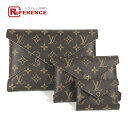 LOUIS VUITTON ルイヴィトン M62034 モノグラム ポシェット・キリガミ カバン ポーチ 3つセット クラッチバッグ モノグラムキャンバス レデ...