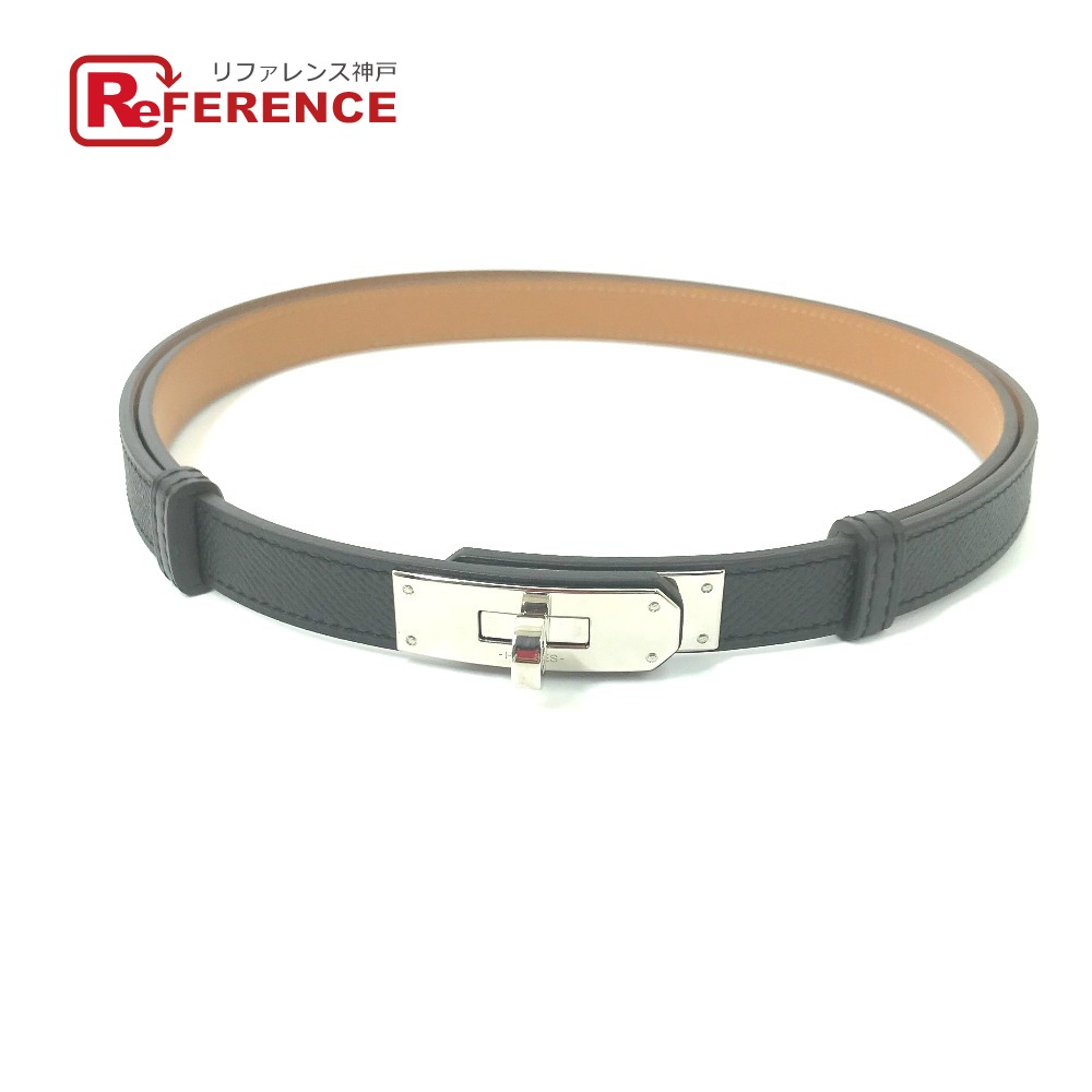 HERMES エルメス ケリーベルト ファッション小物 ベルト エプソン /スイフト レディース ブラック×シルバー金具 【中古】のサムネイル