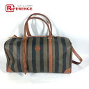 FENDI フェンディ 2WAYバッグ ショルダーバッグ 斜め掛け ペカン トラベルバッグ 旅行バッグ カバン ボストンバッグ PVC/レザー レディース ブラ...