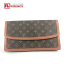 LOUIS VUITTON ルイヴィトン M51810 モノグラム ポシェットダムGM カバン ポーチ クラッチバッグ モノグラムキャンバス レディース ブラウ...