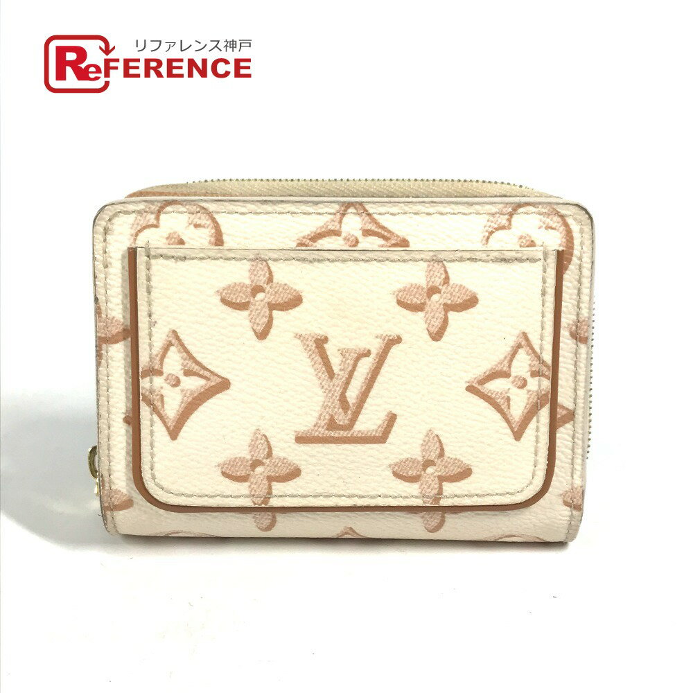 LOUIS VUITTON ルイヴィトン M81527 モノグラム ポルトフォイユルー コンパクトウォレット 2つ折り財布 モノグラムキャンバス レディース ホワイト系 【中古】
