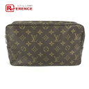 LOUIS VUITTON ルイヴィトン モノグラム トゥルーストワレット28 メイクポーチ 化粧ポーチ マルチポーチ 化粧ポーチ モノグラムキャンバス レディース ブラウン 【中古】(4)