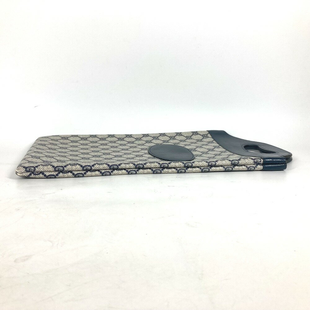 GUCCI グッチ オールドグッチ GGプラス カバン クラッチバッグ ハンドバッグ PVC/レザー レディース ネイビー 【中古】
