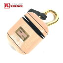 FENDI フェンディ airpods ロゴ エアポッズケース イヤホンケース イヤフォンケース レザー レディース ベージュ 新品同様 【中古】
