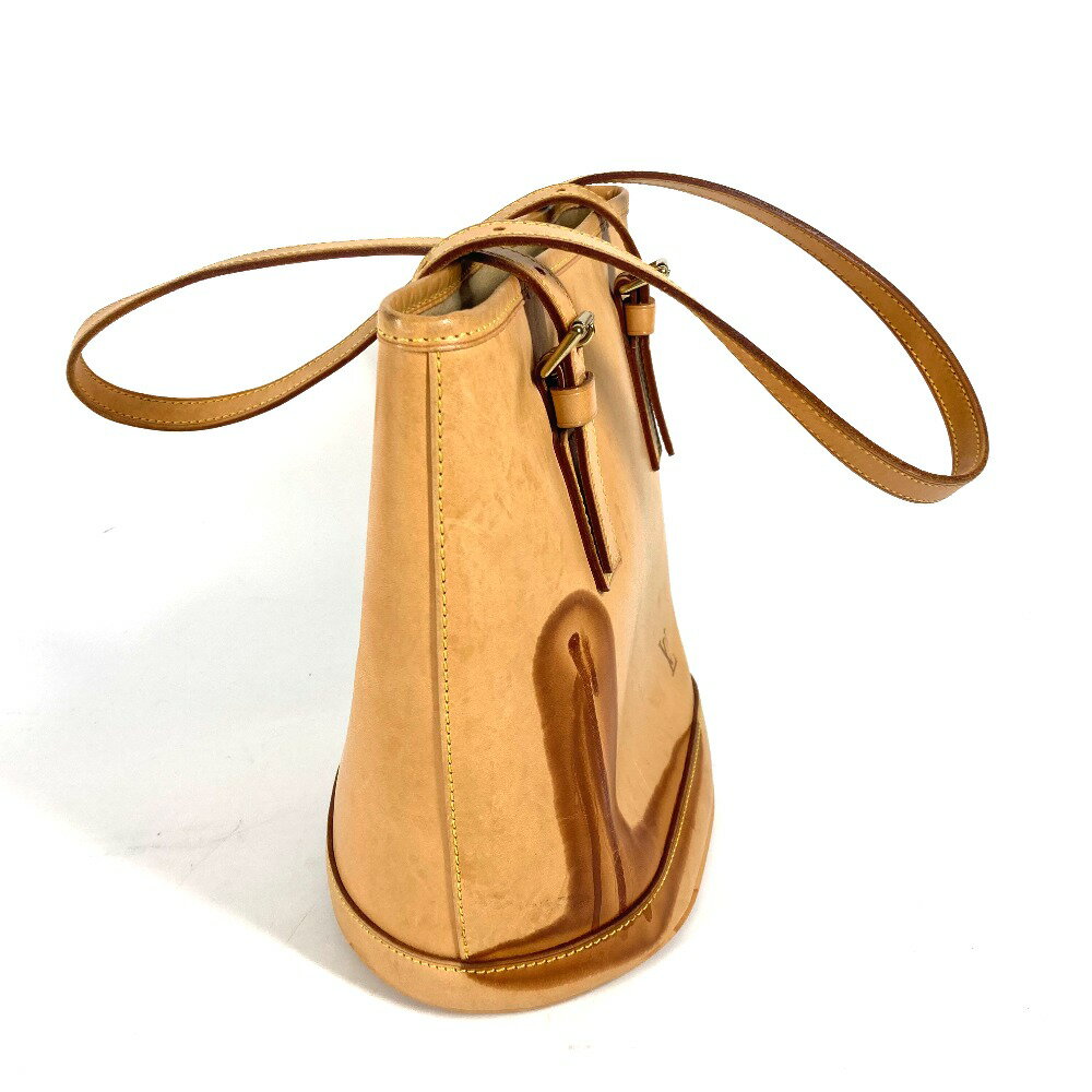 LOUIS VUITTON ルイヴィトン M99070 ノマド 20周年記念 バケツ マレ ヴァンティエム 肩掛け ショルダーバッグ カバン ポーチ付き トートバッグ ノマドレザー レディース ベージュ 【中古】