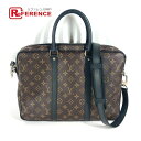 LOUIS VUITTON ルイヴィトン M52005 モノグラムマカサー ポルトドキュマン ヴォワヤージュPDV PM 斜め掛け トートバッグ カバン ハンド...