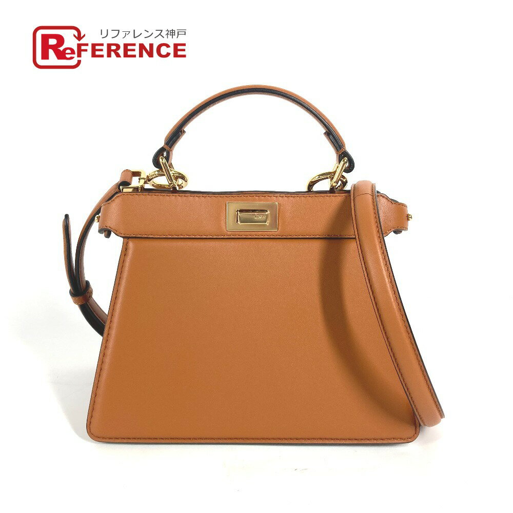 FENDI フェンディ 8BN335 ピーカブー アイシーユー ISeeU プチ 2WAYバッグ ハンドバッグ 斜め掛け カバン ショルダーバッグ レザー レディース ブラウン 【中古】のサムネイル