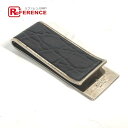 GUCCI グッチ ロゴ 財布 マネークリップ クロコダイル /SV925 メンズ シルバー 【中古】