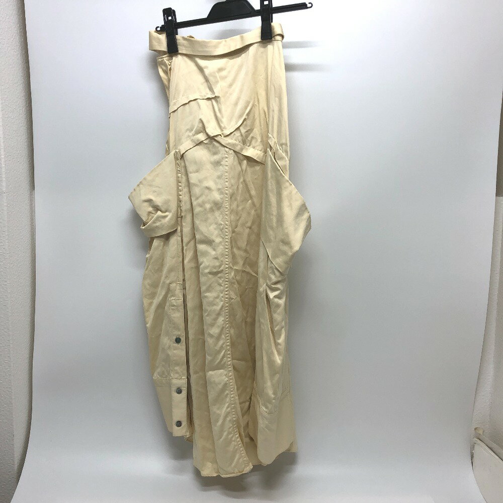 IRENE アイレネ 21S87013 シャツモチーフ アパレル ロングスカート レーヨン レディース ベージュ 【中古】