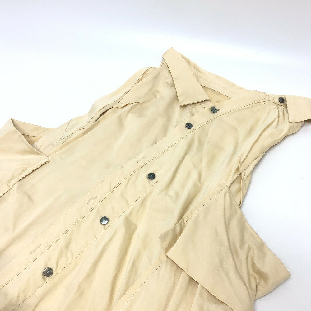 IRENE アイレネ 21S87013 シャツモチーフ アパレル ロングスカート レーヨン レディース ベージュ 【中古】