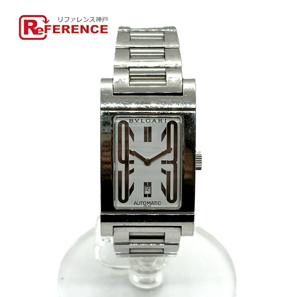 BVLGARI ブルガリ RT45S レッタンロゴ レディース時計 ウォッチ 腕時計 SS メンズ シルバー 【中古】
