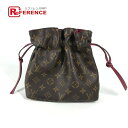LOUIS VUITTON ルイヴィトン M43445 モノグラム 巾着 ポッシュノエ ドローストリング ポーチ ポーチ モノグラムキャンバス レディース フュ...