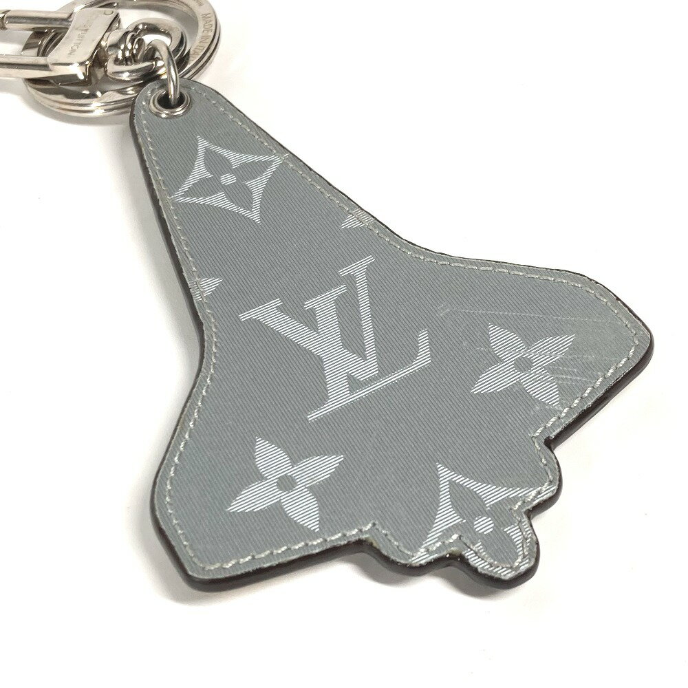 LOUIS VUITTON ルイヴィトン MP2215 モノグラムチタン ポルト クレ・マスコットロケット バッグチャーム キーホルダー ラバー メンズ イエロー 【中古】