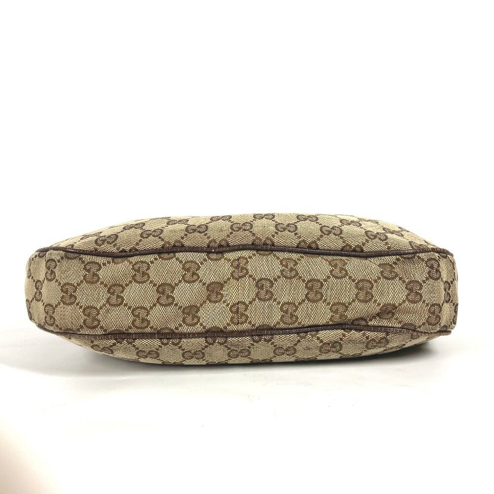 GUCCI グッチ 122790 GG カバン ポシェット 斜め掛け ショルダーバッグ GGキャンバス/レザー ユニセックス ベージュ 【中古】
