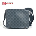 LOUIS VUITTON ルイヴィトン N41028 ダミエグラフィット ディストリクト PM NM 斜め掛け カバン フラップ ショルダーバッグ ダミエグラ...
