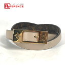 LOUIS VUITTON ルイヴィトン M8370Y モノグラム ベルト・LV デュオ 18MM リバーシブル アクセサリー 細ベルト ズボン用ベルト ベルト モノグラムキャンバス /レザー レディース ブラウン 新品同様 【中古】