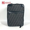 FENDI フェンディ 7VZ062 2WAYバッグ ハンドバック ロゴ ズッカ バックパック カバン リュックサック レザー/キャンバス メンズ ブラック 【...