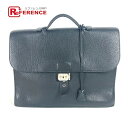 HERMES エルメス ブリーフケース サックアデペッシュ38 カバン ハンドバッグ ビジネスバッグ トリヨンクレマンス メンズ ブラック 【中古】