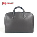 HERMES エルメス カバン ハンドバッグ ヴィクトリア2 書類バッグ ブリーフケース トートバッグ ビジネスバッグ トリヨンクレマンス メンズ ブラウン 【...