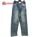 SeaRoomlynn シールームリン フェイクパール アパレル ボトムス デニム ズボン デニムパンツ デニム レディース ブルー 新品同様 【中古】