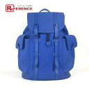 LOUIS VUITTON ルイヴィトン M23189 モノグラムトリヨン クリストファー MM カバン リュックサック トリヨンレザー メンズ ブルー 【中古...