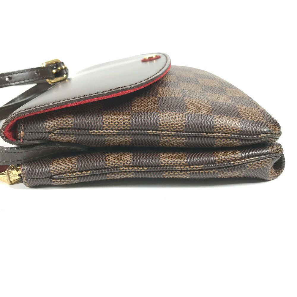 LOUIS VUITTON ルイヴィトン N48259 ダミエ トワイス カバン 斜め掛け ポシェット ショルダーバッグ ダミエキャンバス レディース エベヌ ブラウン 【中古】