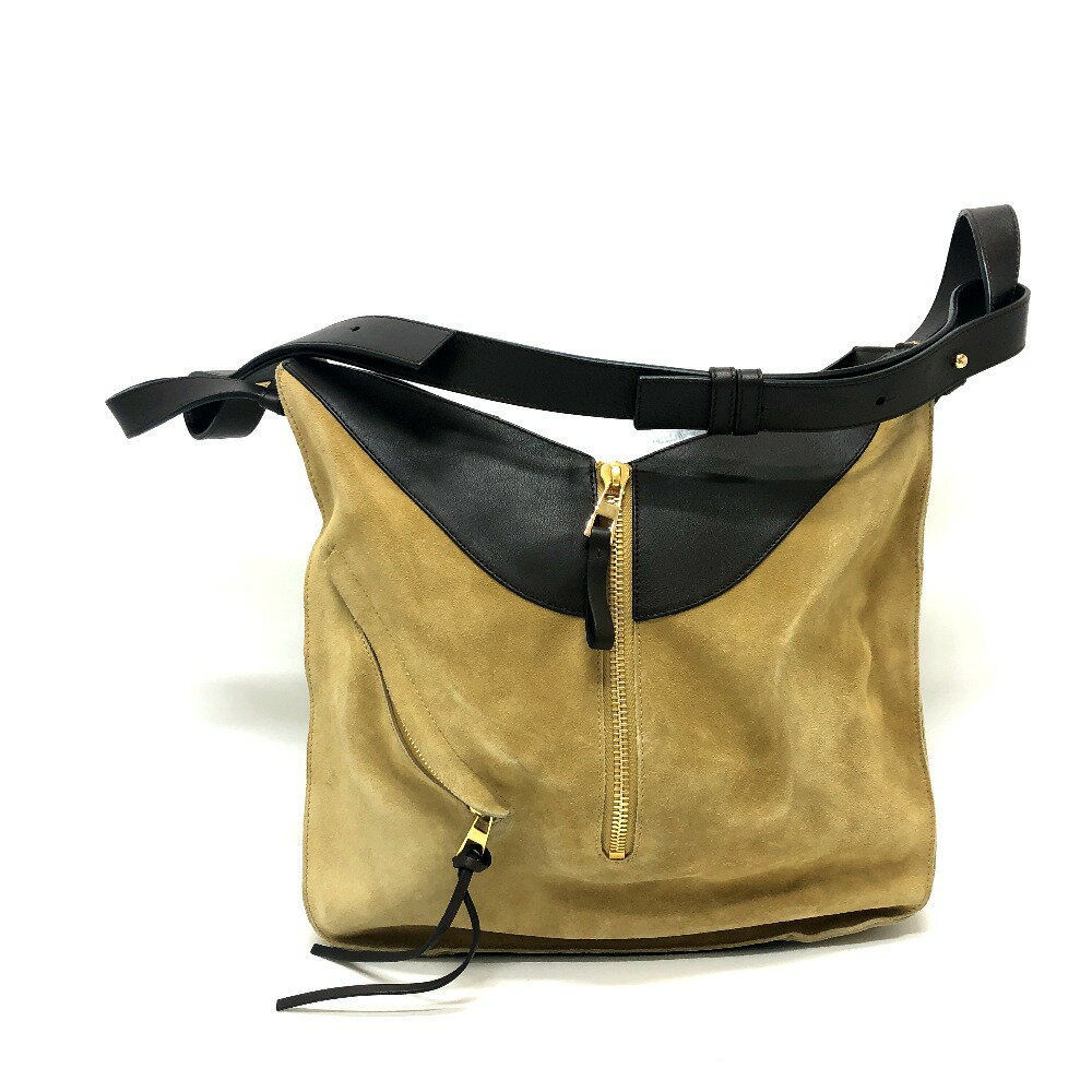 LOEWE ロエベ ハンモック ラージ 2WAYバック ハンドバック カバン バック ハンドバッグ レザー/スエード レディース ベージュ 【中古】