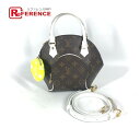LOUIS VUITTON ルイヴィトン M20752 モノグラム LV マッチ エリプス MM カバン トートバッグ ショルダーバッグ 斜めかけ ハンドバッグ モノグラムヴェルニ /レザー レディース ブラウン 【中古】